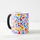 Mug Magique Colourful Exotic Floral Pattern-23146 (Devant gauche)