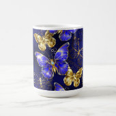 Mug Magique Composition avec papillons Sapphire (Centre)