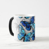 Mug Magique Composition des White and Blue Butterflies (Devant gauche)