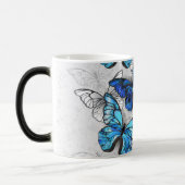 Mug Magique Composition des White and Blue Butterflies (Gauche)