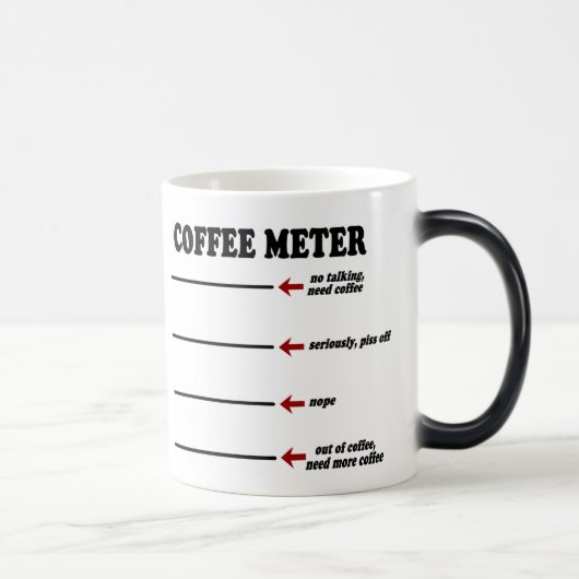 Mug Magique Compteur De Café (La Bouge De Café Originale) (Droite)