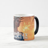 Mug Magique Conception 4 juillet splendide - Fireworks & Freed (Devant droit)