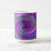 Mug Magique Conception Abstraite Rétro Tourbillon Magenta Colo (Centre)