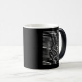 Mug Magique Conception de dessin de main de paix (Devant droit)