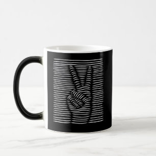 Mug Magique Conception de dessin de main de paix