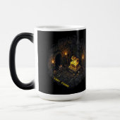 Mug Magique Conception de Pixel Art de Donjon Fantastique avec (Gauche)
