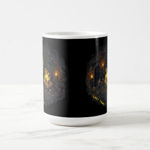 Mug Magique Conception de Pixel Art de Donjon Fantastique avec