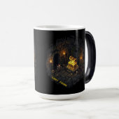 Mug Magique Conception de Pixel Art de Donjon Fantastique avec (Devant droit)