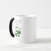 Mug Magique Conception de professeur d'anglais drôle de superp (Devant gauche)