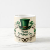 Mug Magique Conception de Shamrock pour la Saint-Patrick joyeu (Centre)