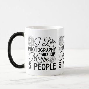 Mug Magique Conception de T-Shirt de Photographe Calligraphie
