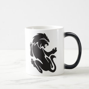 Mug Magique Conception de tatouage tribal de lion