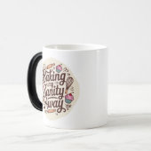 Mug Magique Conception de typographie de citation de pâtisseri (Devant gauche)