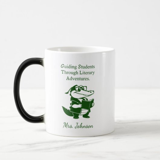 Mug Magique Conception d'enseignant d'anglais pour aventures l (Gauche)