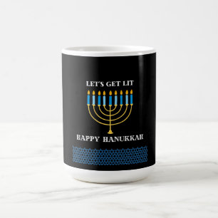 Mug Magique Conception drôle et mignonne de menorah de Hanukka