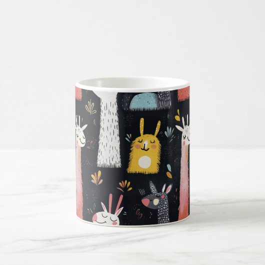Mug Magique Conception ludique Motif Llama sans faille pour un (Centre)