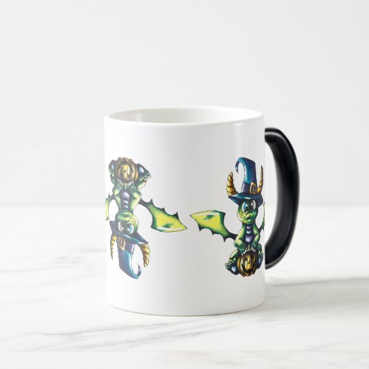 Mug Magique Conception magique du dragon d'Halloween (Devant droit)