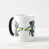 Mug Magique Conception magique du dragon d'Halloween (Devant gauche)