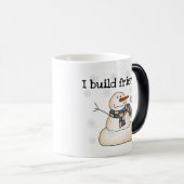 Mug Magique Constructeur ami mignon hiver Snowman (Devant droit)