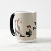 Mug Magique Construit par l'amour. Guidé par Papa (Devant gauche)