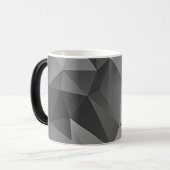 Mug Magique COOL. Angles géométriques Gris modernes Abstrait a (Devant gauche)