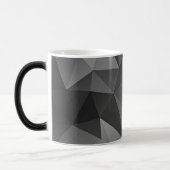 Mug Magique COOL. Angles géométriques Gris modernes Abstrait a (Gauche)