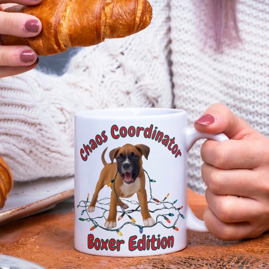 Mug Magique Coordinateur de chaos de chien Boxer