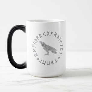 Mug Magique Corbeau Odin Viking Mythologie runes runique