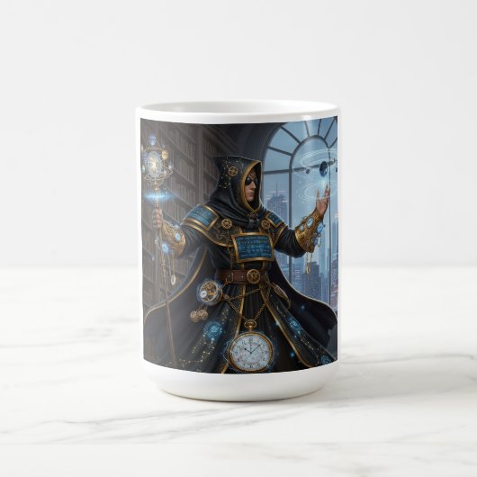 Mug Magique Cosmic Clockwork Mage Imaginaire Sci-Fi Art (Centre)