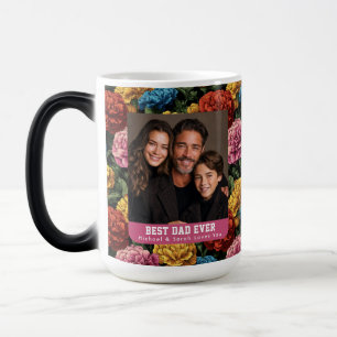 Mug Magique Cottagecore Œillet Papa pour la première fois Jour