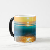Mug Magique Coucher de soleil tranquille (Devant gauche)