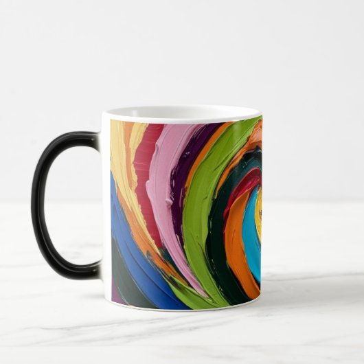 Mug Magique Couleur pastel abstraite (Gauche)