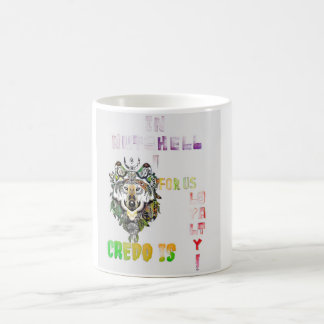 Mug Magique Coupe de café design Wolf Bold. Cadeaux Groomsmen