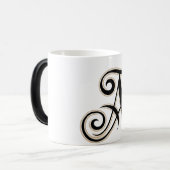 Mug Magique Coupes lettres blanches A (Devant gauche)