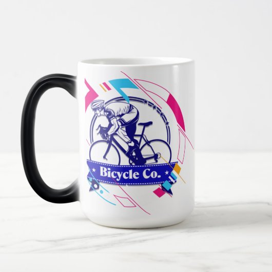 Mug Magique Coureur de vélo rétro  (Gauche)