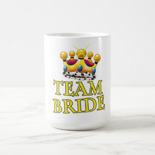 Mug Magique Couronne de mariage Team Bride