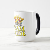 Mug Magique Couronne de mariage Team Bride (Devant droit)