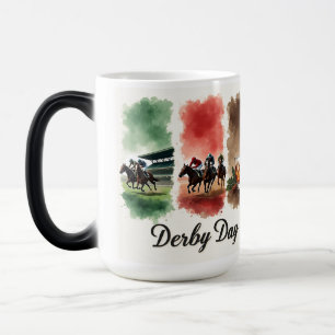 Mug Magique Course Pour Le Derby Rose-Kentucky