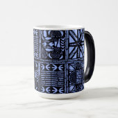 Mug Magique Couvre-lit Indigo Batik - Bleu (Devant droit)