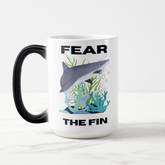 Mug Magique craignez le requin commun (Gauche)