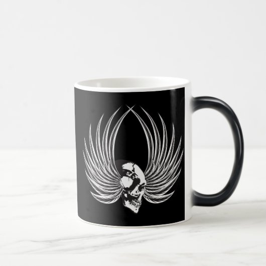 Mug Magique Crâne croisé avec ailes (Droite)
