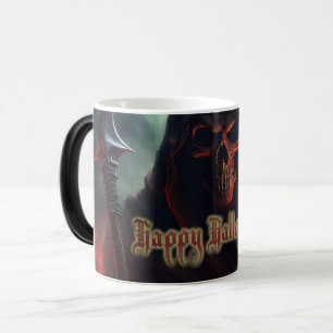 Mug Magique Crâne de Faucheuse Halloween Art Spooky
