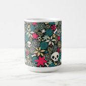 Mug Magique Crâne en fleurs (Centre)