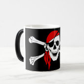 Mug Magique Crâne et pirate d'os de croix (Devant gauche)