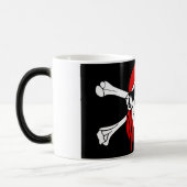 Mug Magique Crâne et pirate d'os de croix (Gauche)