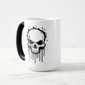 Mug Magique Crâne qui dégouline (Devant gauche)