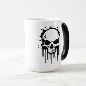 Mug Magique Crâne qui dégouline (Devant droit)