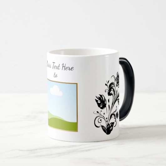Mug Magique Create Your Own personalized Template Text  (Devant droit)