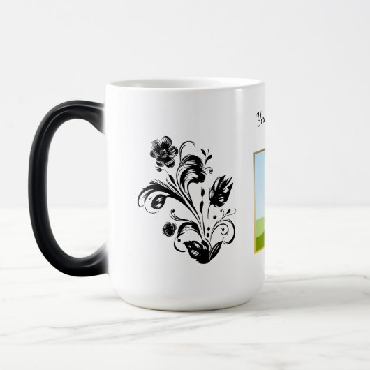 Mug Magique Create Your Own personalized Template Text  (Gauche)