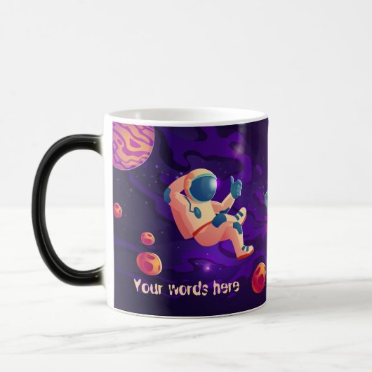 Mug Magique Créez vos propres astronautes dans l'espace (Gauche)